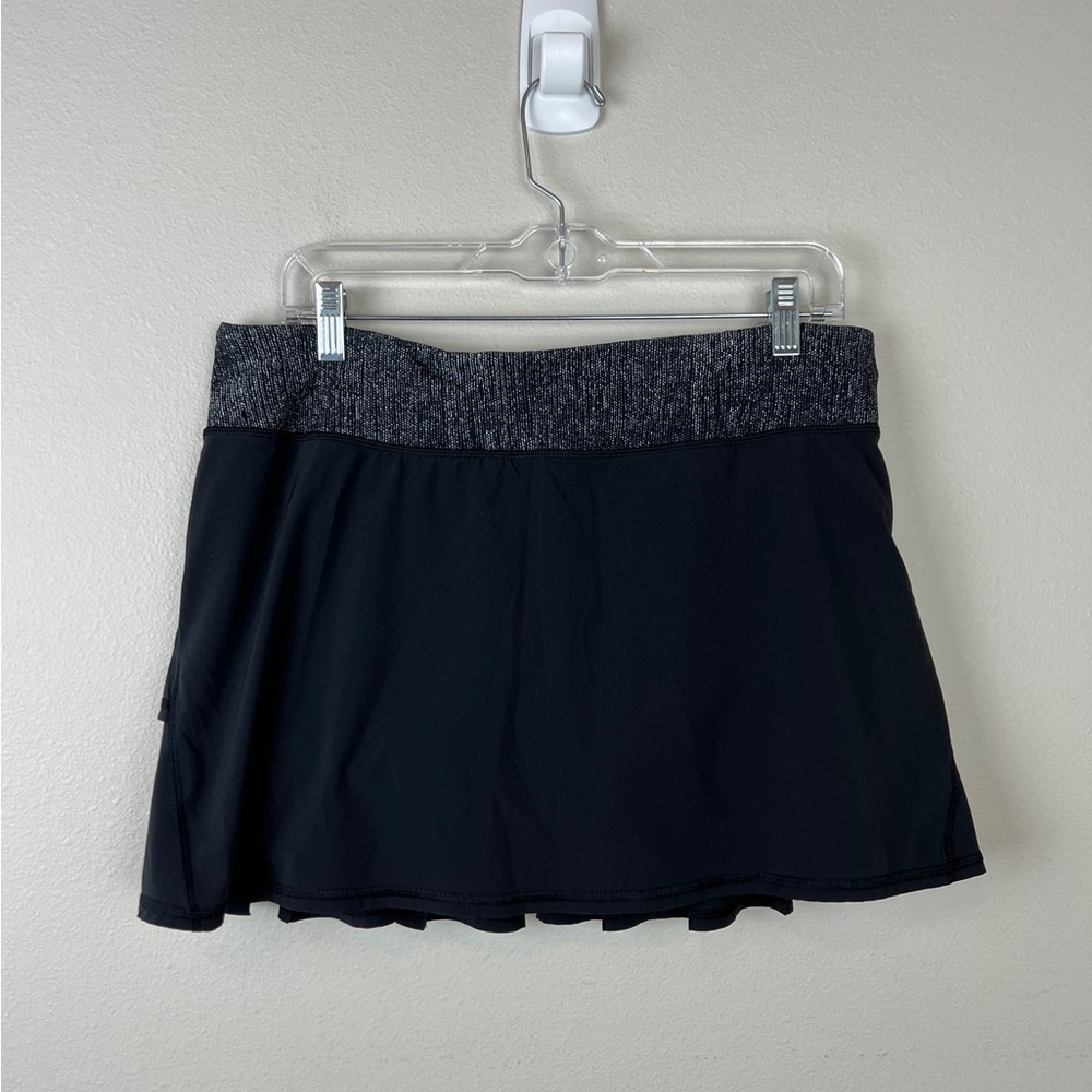 Lululemon Pace Setter Skirt Black Burlap Texture - Picture 3 of 4